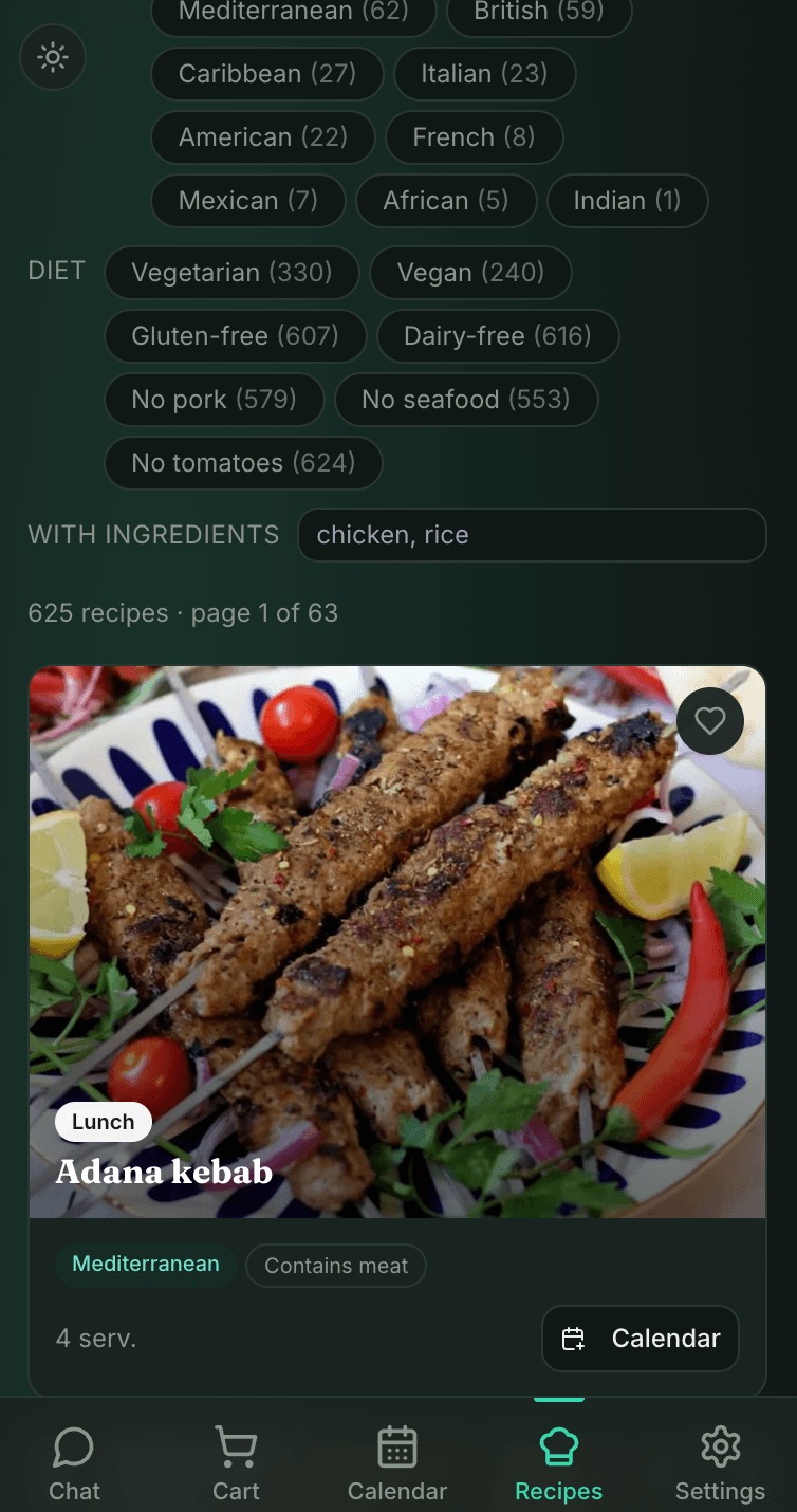 Acopio app móvil — carrito